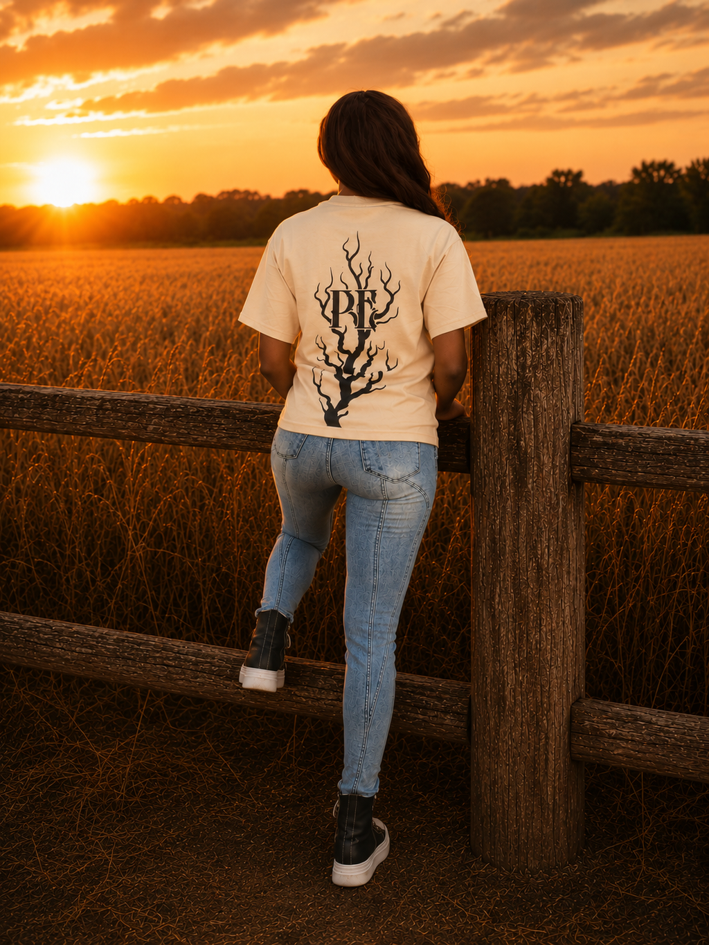 Quality Over Quantity Tee – Rooted Wheatfield Cream