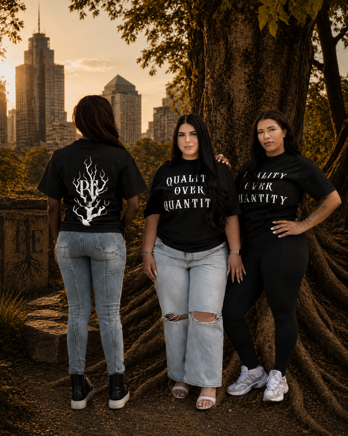 Quality Over Quantity Tee – Midnight Root Edition